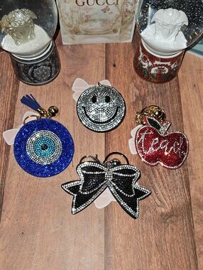 Rhinestones Keychain with Tassel Nwt